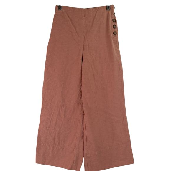 Good Luck Gem Women's Rose Flare Cropped Pants Size XS - Picture 1 of 7